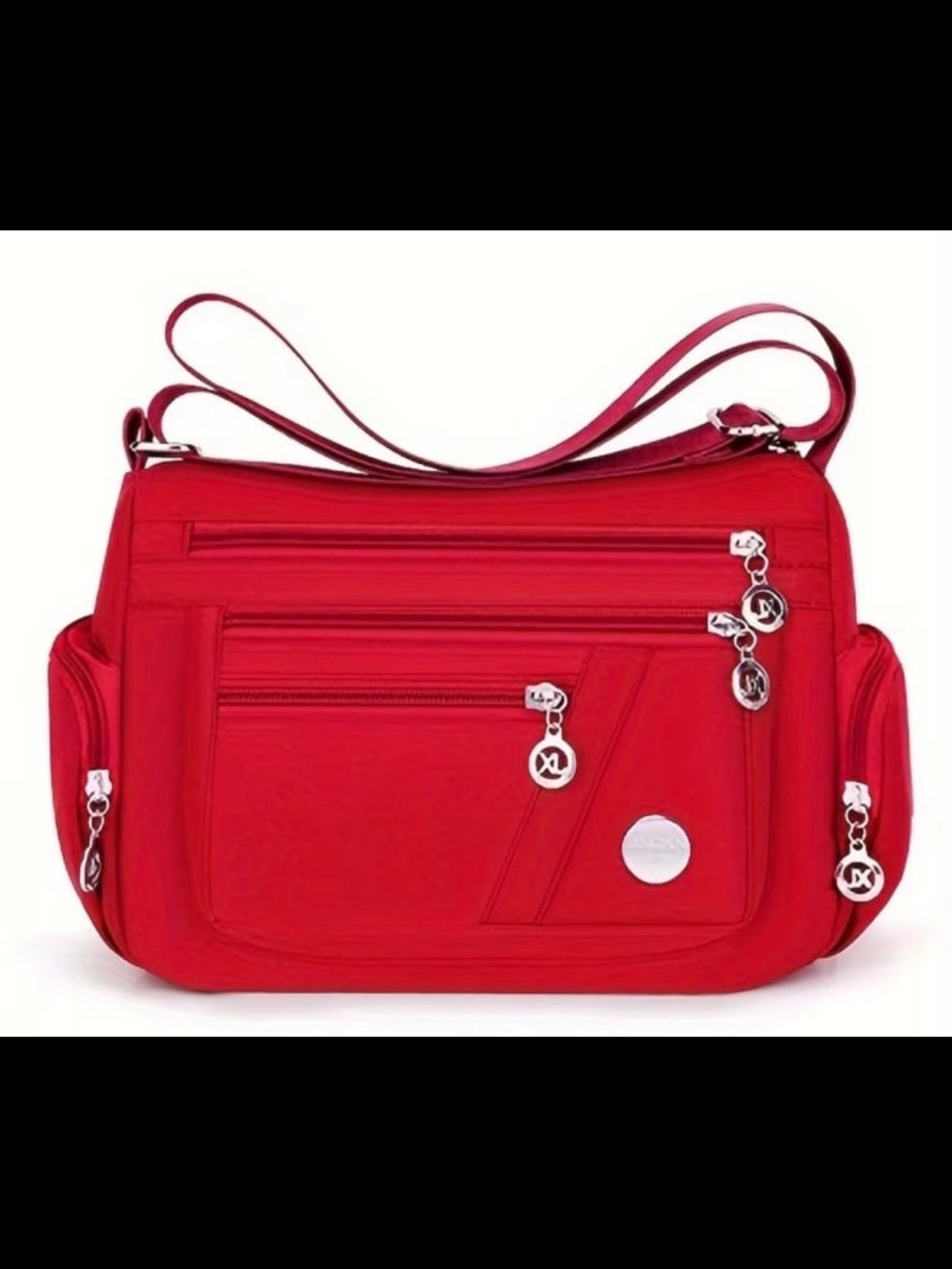 New! Red Women's Oxford Cloth  Crossbody Bag, Shoulder Bag, Messenger Bag.